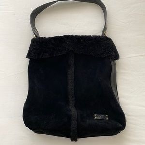 UGG black fur bag